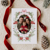 Elegante klassische Winterlandschaft Feiertagskarte