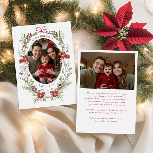 Elegante klassische Winterlandschaft Feiertagskarte