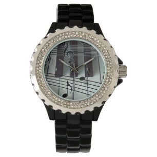 Elegante Klavier-Uhr Armbanduhr