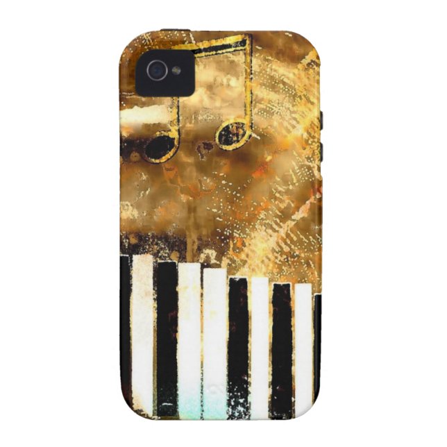 Elegante Klaviermusik und Noten Case-Mate iPhone Hülle (Rückseite)