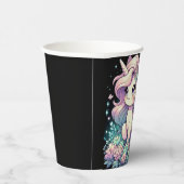 Elegante Kleine Einhorn Babydusche Pappbecher (Rechts)