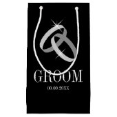 Elegante kleine Geschenktasche für Braut und Bräut Geschenktüte (Vorderseite)