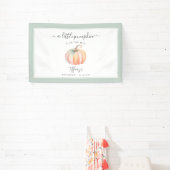 Elegante kleine Kürbis ist auf dem Weg zur Babydus Banner (InSitu)