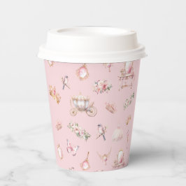 Elegante Kleine Princess Baby Duschpapiertafeln Pappbecher