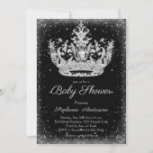 Elegante kleine Princess-Babydusche Einladung (Vorderseite)