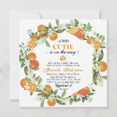 Elegante kleine Süsse Citrus Orange WasserEinladun Einladung (Vorderseite)