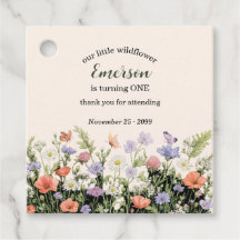 Elegante kleine Wildblume 1. Geburtstagsfeier
