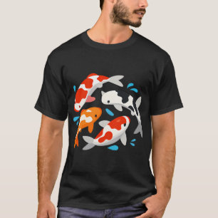Elegante Koi-Fisch-Kunstwerke T-Shirt
