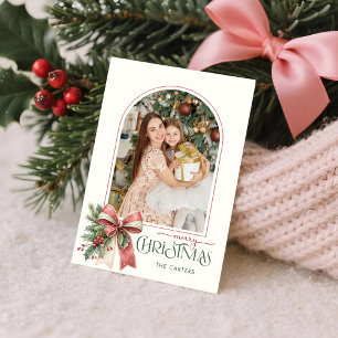 Elegante Koketten-Bogen Frohe Weihnachten Arch Fot