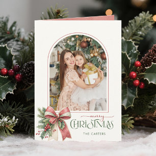 Elegante Kokettenbogen Frohe Weihnachten Bogen Fot