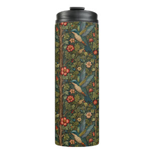 Elegante Kolibri-Kunst bohemianisch floral Thermosbecher