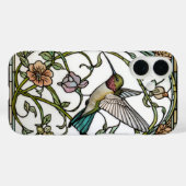 Elegante Kolibri-Kunst botanisch boho chic Case-Mate iPhone Hülle (Rückseite (Horizontal))