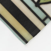 Elegante Kolibri-Kunst botanisch boho chic Fleecedecke (Ecke)