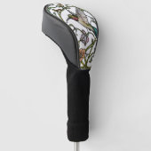Elegante Kolibri-Kunst botanisch Boho Chic Golf Headcover (angewinkelt)