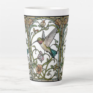 Elegante Kolibri-Kunst botanisch boho chic Milchtasse