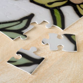 Elegante Kolibri-Kunst botanisch boho chic Puzzle (Seite)