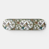 Elegante Kolibri-Kunst botanischer Boho-Chic Skateboard (Horizontal)