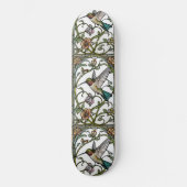 Elegante Kolibri-Kunst botanischer Boho-Chic Skateboard (Vorderseite)