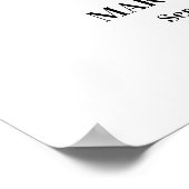 Elegante Kolibris Blumengräber Foto Trauerfeier Poster (Ecke)