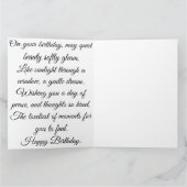 Elegante Kombination: Aquarellkarte Karte (Innenseite)