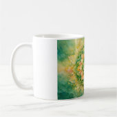 Elegante, komplizierte florale Mandala-Kunst Kaffeetasse (Links)