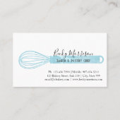 Elegante Konditorei der Bäckerei-| Visitenkarte (Rückseite)