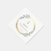 elegante Konfirmation  Serviette (Ecke)