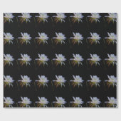 Elegante Königin der Nachtkaktus-Blume Geschenkpapier (Flach)