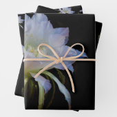 Elegante Königin der Nachtkaktus-Blume Geschenkpapier Set (Beispiel)