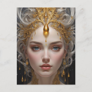 Elegante Königin eines Fairylands Postkarte