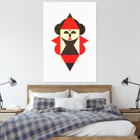 Elegante Königin Leinwanddruck (Insitu (Schlafzimmer))