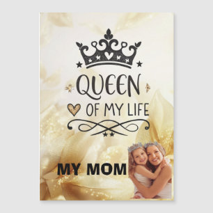 Elegante Königin meines Lebens - meine Mutter Magnetkarte