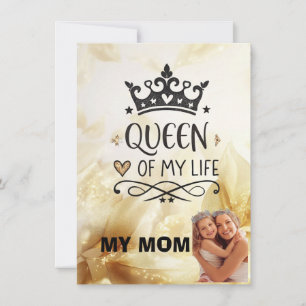 Elegante Königin meines Lebens - meine Mutter Mitteilungskarte
