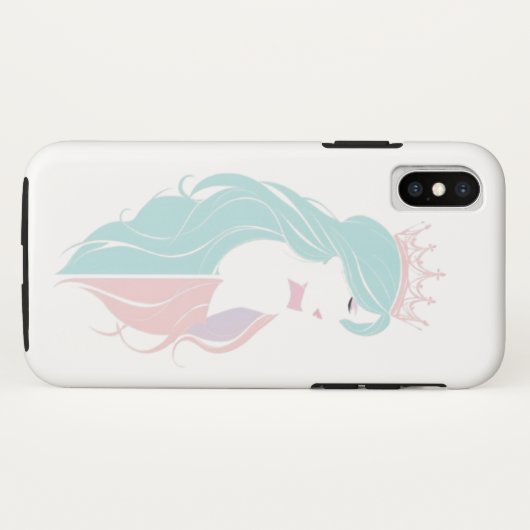 "Elegante Königin mit Krone" Pastelldesign Case-Mate iPhone Hülle (Rückseite (Horizontal))