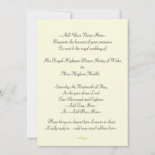 Elegante königliche Hochzeit Einladung Harrys u. (Rückseite)