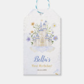 Elegante Königliche Prinzessin Schloss Geburtstags Geschenkanhänger (Vorderseite)