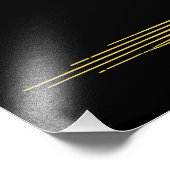 Elegante Kontur eines Darstellenden Ballerina Fotodruck (Ecke)