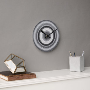 Elegante Konzentrische Schattenuhr Runde Wanduhr