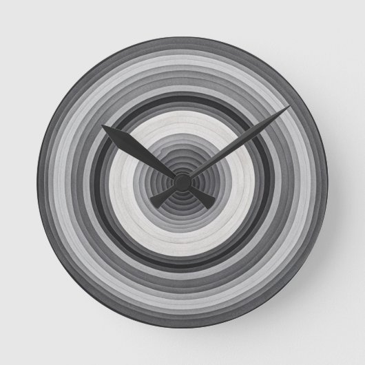 Elegante Konzentrische Schattenuhr Runde Wanduhr (Vorderseite)