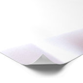 Elegante Korallen-Rose Poster (Ecke)