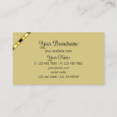 Elegante Korallen und Beige mit Monogram Gemustert Visitenkarte (Rückseite)