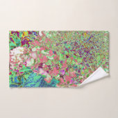 Elegante Korallen und Chartreuse Limelight Hydrang Badhandtuch Set (Handtuch)