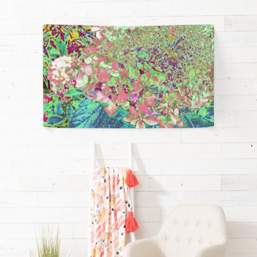 Elegante Korallen und Chartreuse Limelight Hydrang Banner (Insitu)