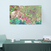 Elegante Korallen und Chartreuse Limelight Hydrang Banner (Messeveranstaltung)