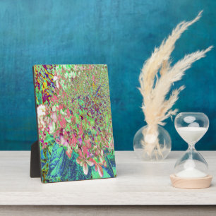 Elegante Korallen und Chartreuse Limelight Hydrang Fotoplatte