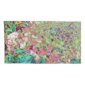 Elegante Korallen und Chartreuse Limelight Hydrang Kissenbezug (Rückseite-Rechts)