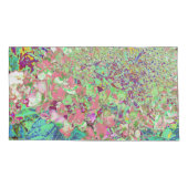 Elegante Korallen und Chartreuse Limelight Hydrang Kissenbezug (Rückseite-Links)