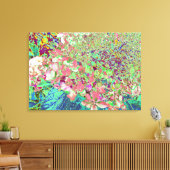 Elegante Korallen und Chartreuse Limelight Hydrang Leinwanddruck (Insitu (Wohnzimmer))