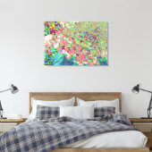 Elegante Korallen und Chartreuse Limelight Hydrang Leinwanddruck (Insitu (Schlafzimmer))