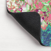 Elegante Korallen und Chartreuse Limelight Hydrang Mousepad (Ecke)